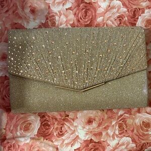 Elegant Gold Clutch
